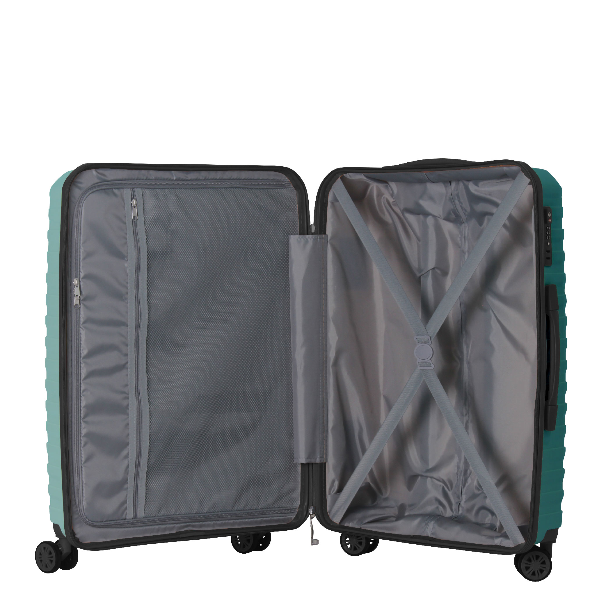 3-Piece Luggage Sets (20", 24", 28"), Suitcase With Wheels, Hardside Suitcase With Four Spinner Wheels And Scratch-Resistant Surface, SkyBlue_voghion.com